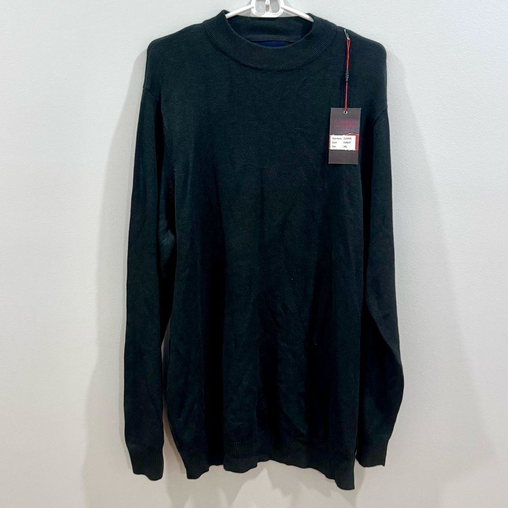 Sugar men’s Cooper forest green knit sweater size 3X NWT